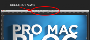 PHOTOSHOP DOCUMENT NAME